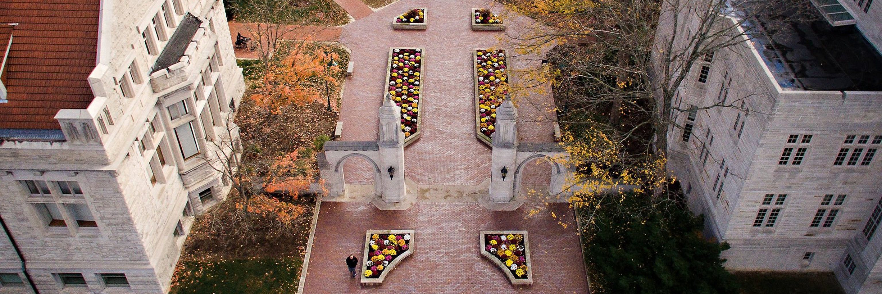 Aerial view of the Sample Gates