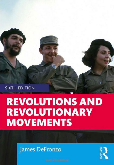 The cover of Revolutions and Revolutionary Movements, which features a picture of Che Guevara and other Cuban rebels.